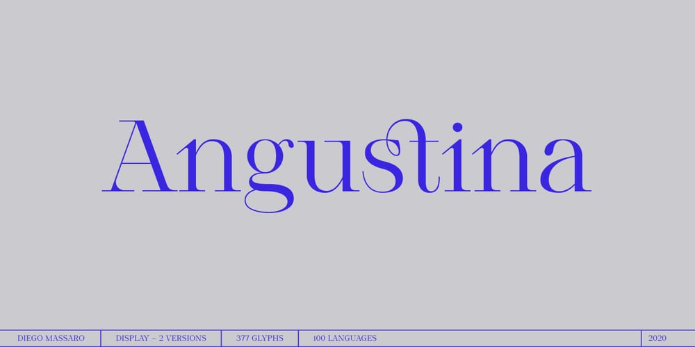 Angustina font