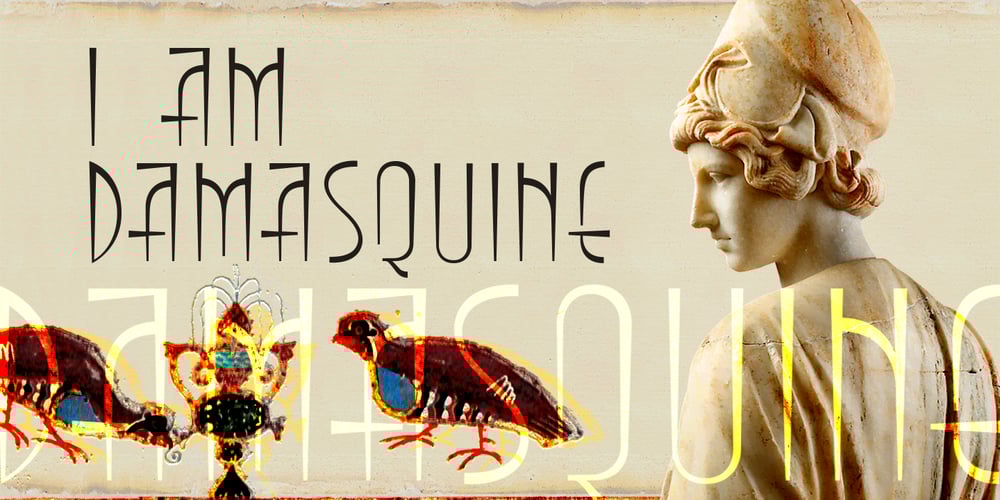 Damasquine font