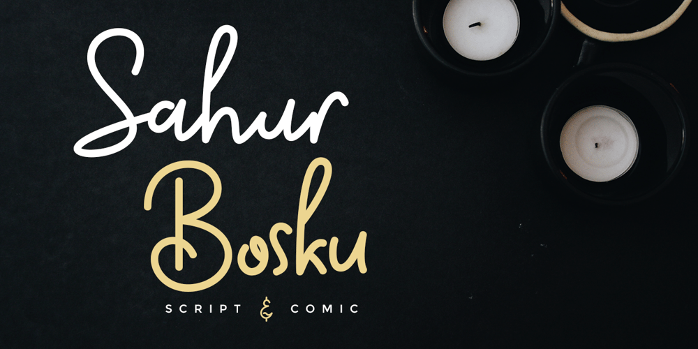 Sahur Bosku font