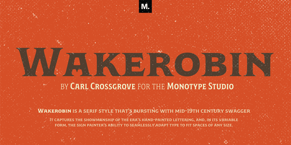 Wakerobin font
