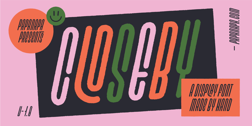 Closeby font
