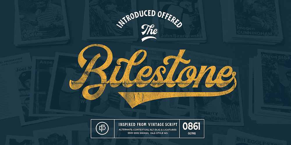 Bilestone font