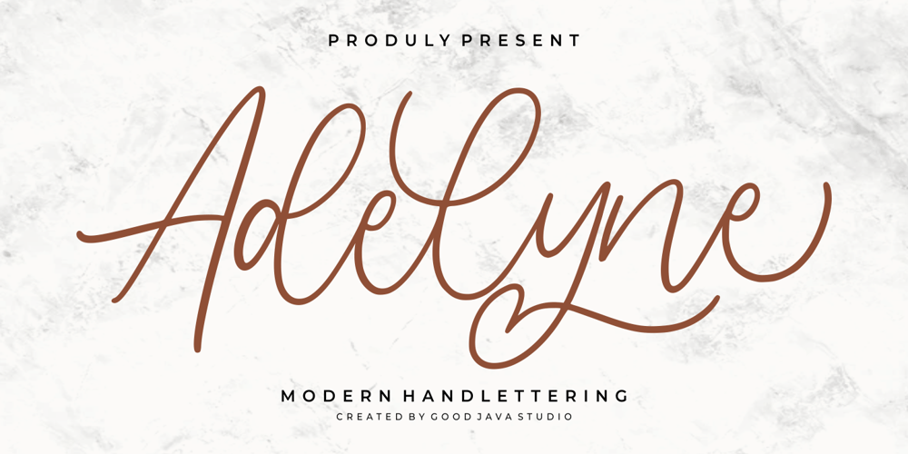 Adelyne font