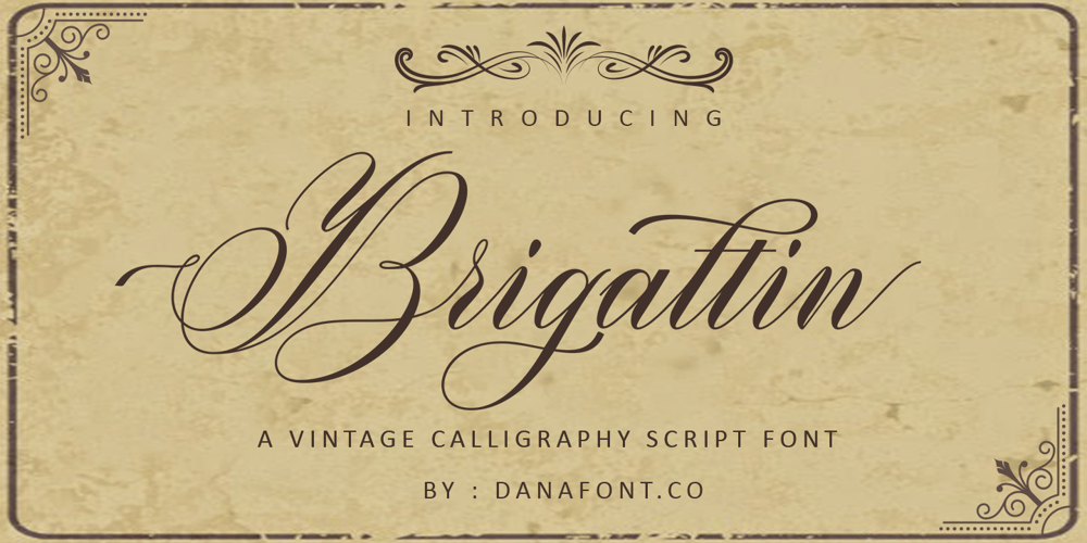 Brigattin font