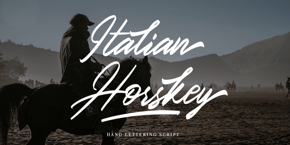 Italian Horskey font
