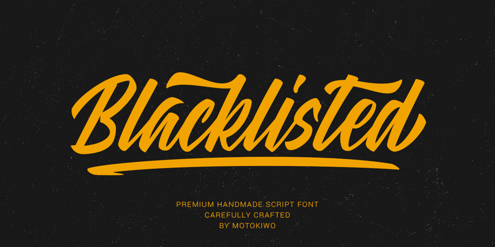 Blacklisted font