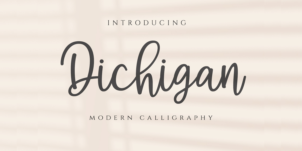 Dichigan font