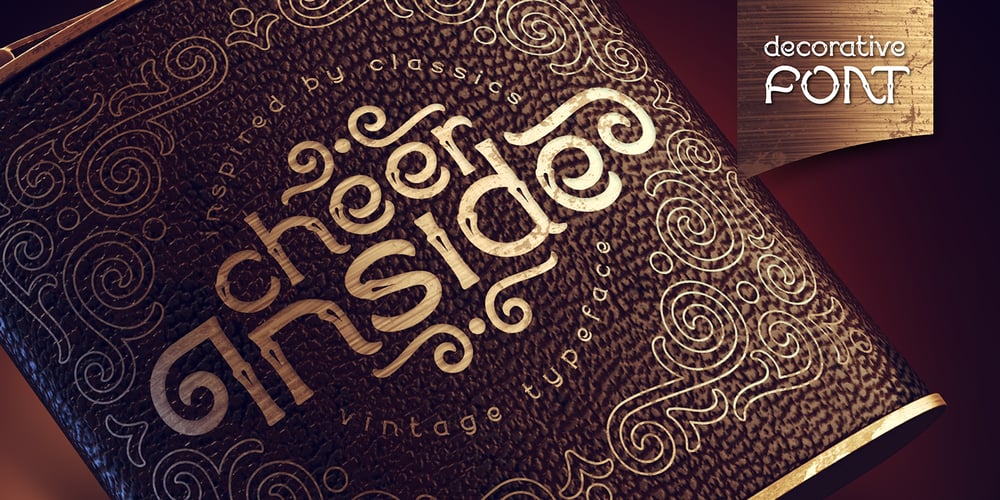 Cheer inside font