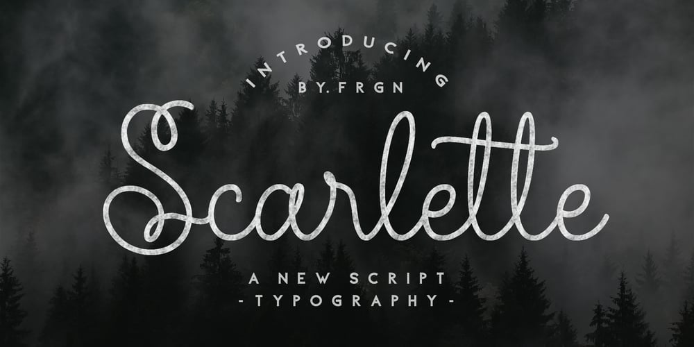 Scarlette Script font