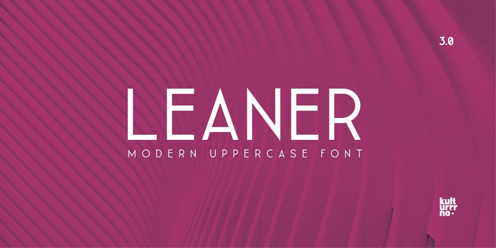 Leaner font