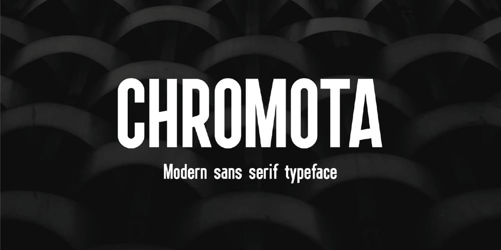 Chromota font