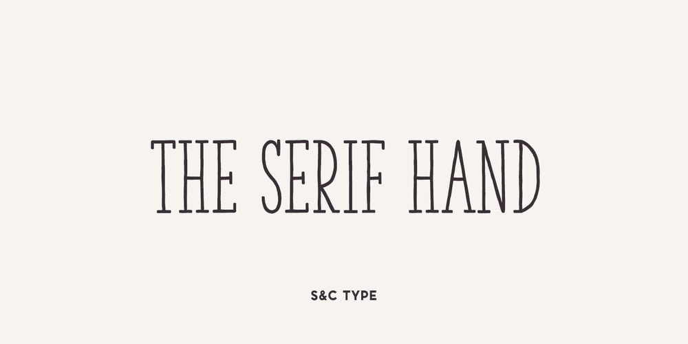 The Serif Hand font