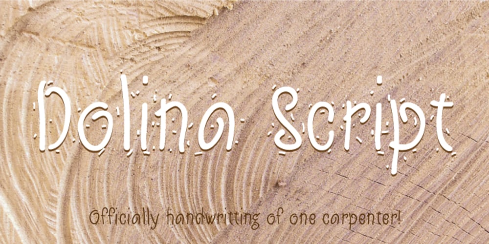 Dolina Script font