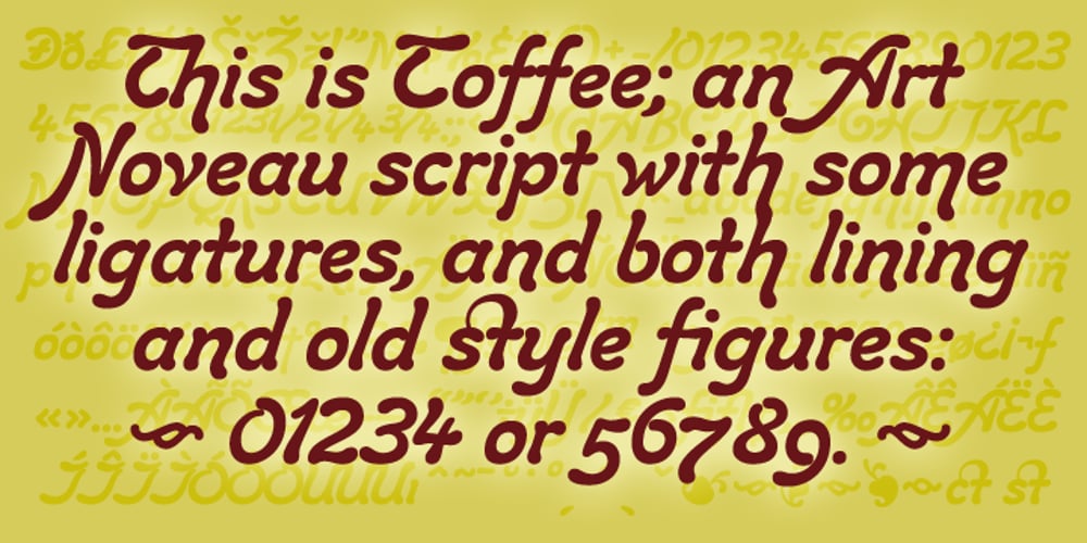 Toffee Script font