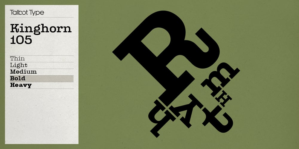 Kinghorn 105 font