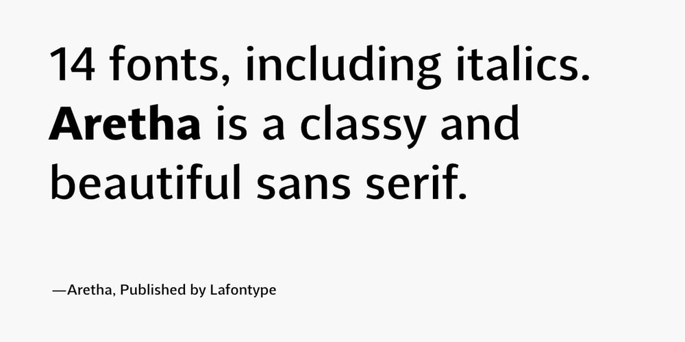 Aretha font
