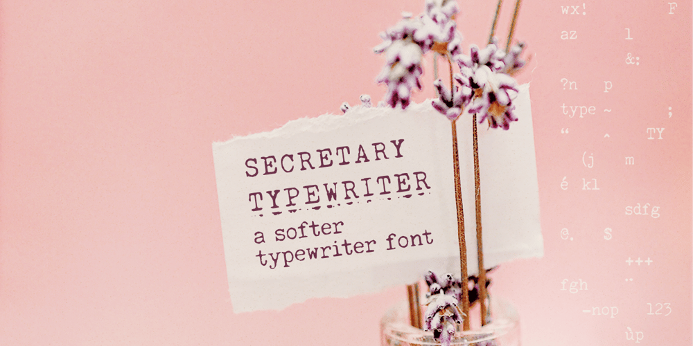 Secretary Typewriter font