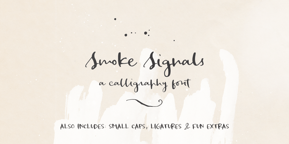 Smoke Signals font