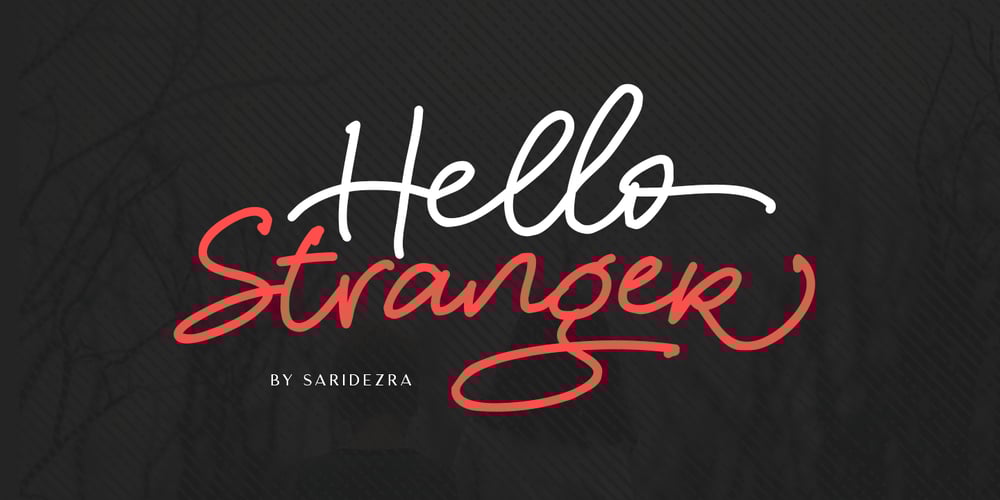 Hello Stranger font