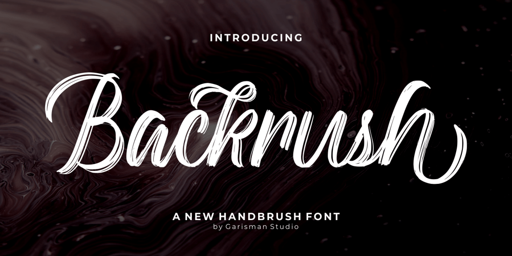 Backrush font