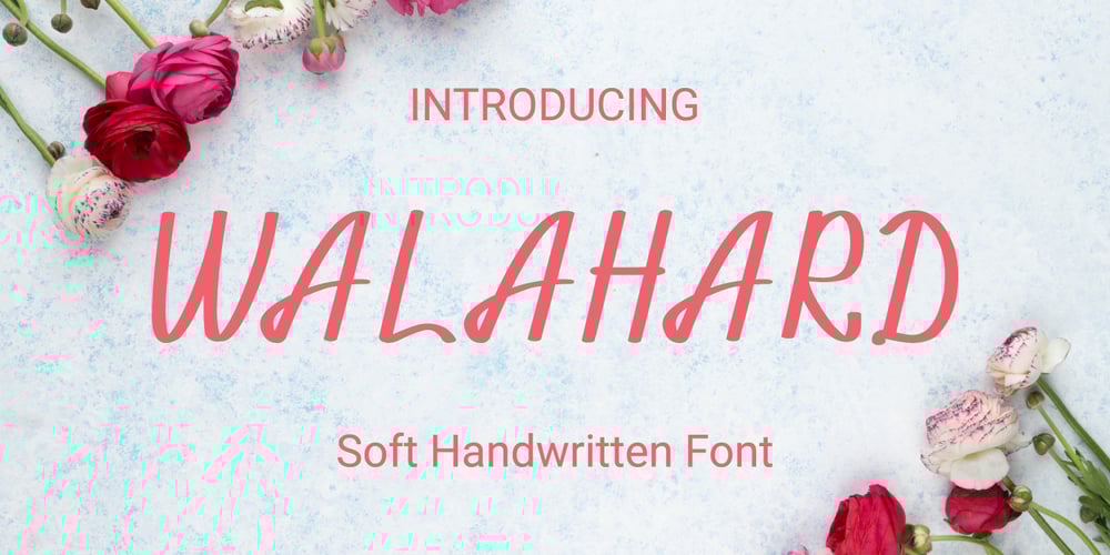 Walahard font