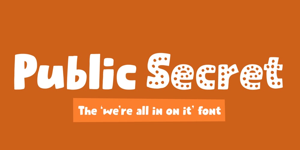 Public Secret font