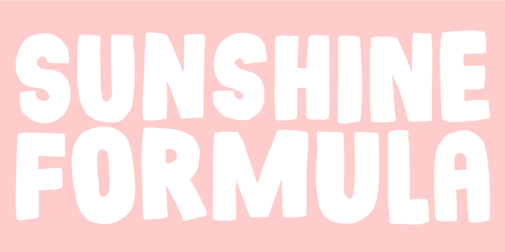Sunshine Formula font