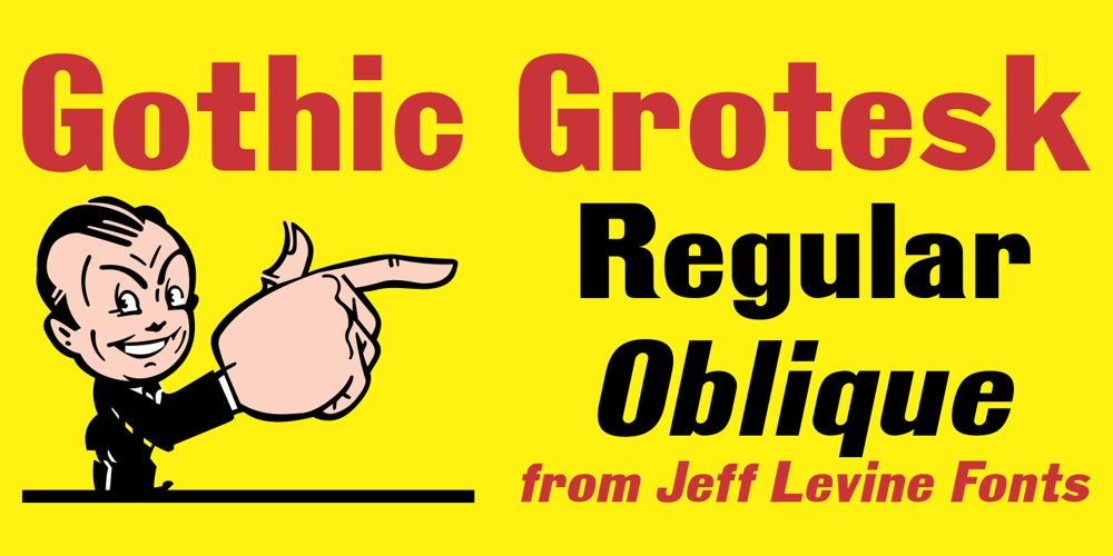 Gothic Grotesk JNL font