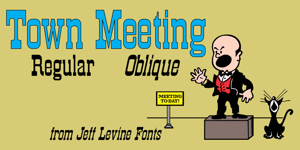 Town Meeting JNL font