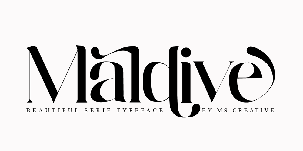 Maldive font