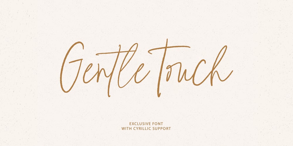 Gentle Touch font