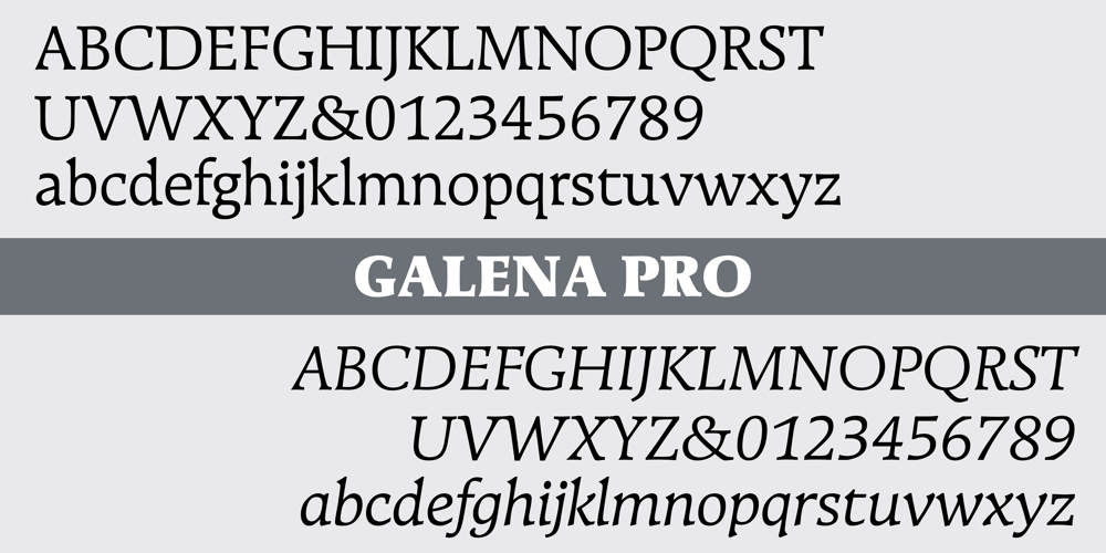 Galena Pro font