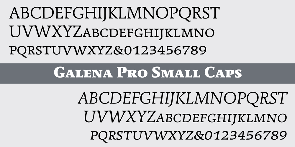 Galena Pro SC font