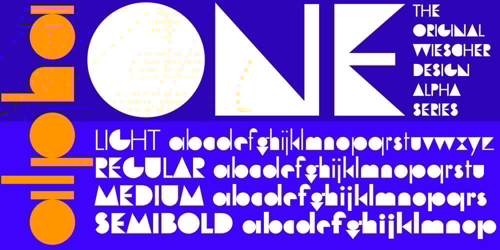 Alpha One font