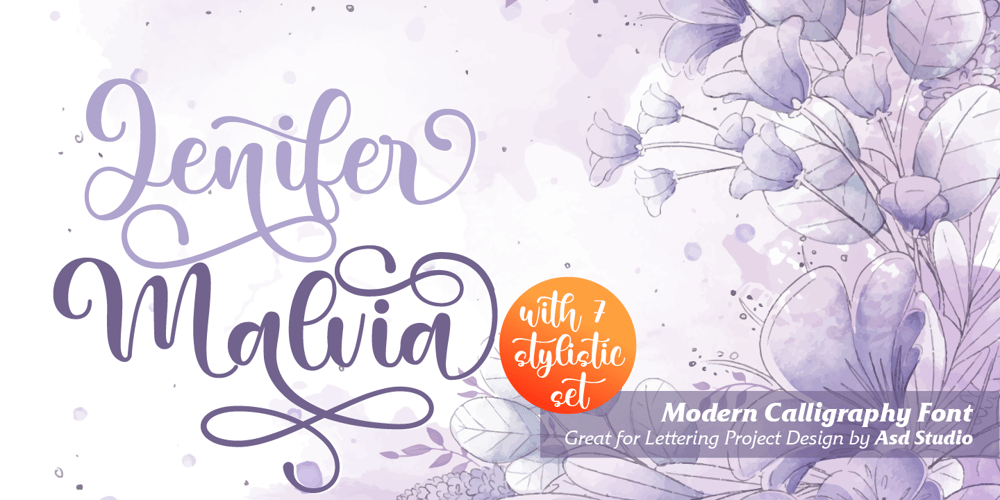 Jenifer Malvia font
