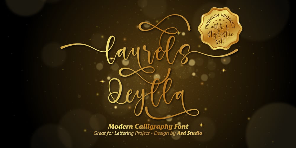 Laurels Qeylla font