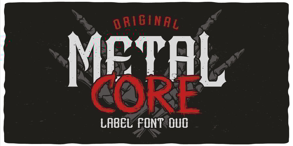 Metal Core font