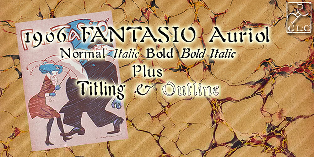 1906 Fantasio Auriol font