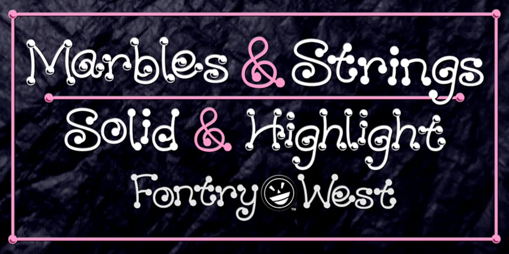 WILD2 Marbles & Strings font