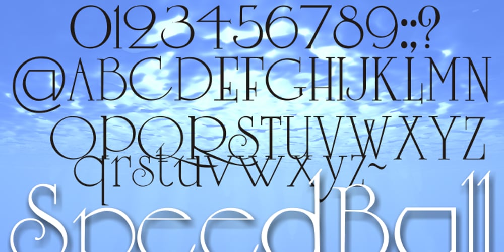 Speedball font