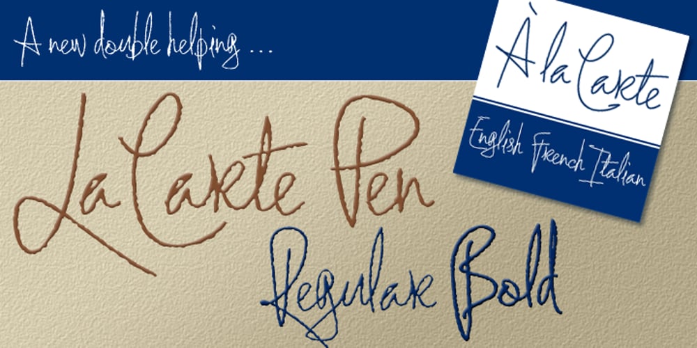 La Carte Pen font