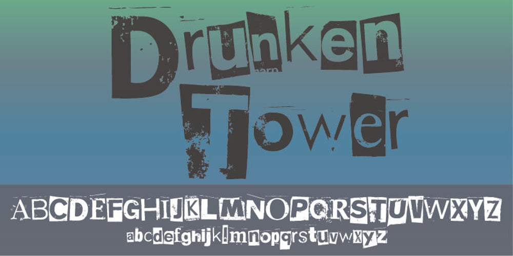 Drunken Tower font
