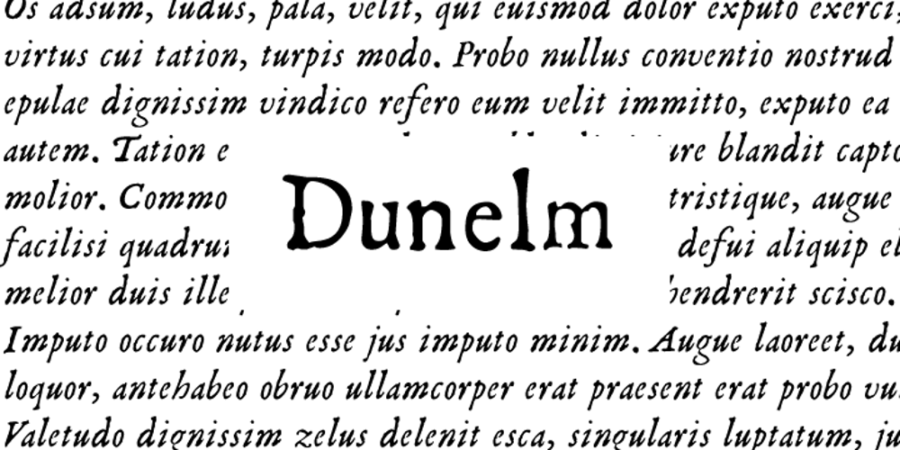 Dunelm font