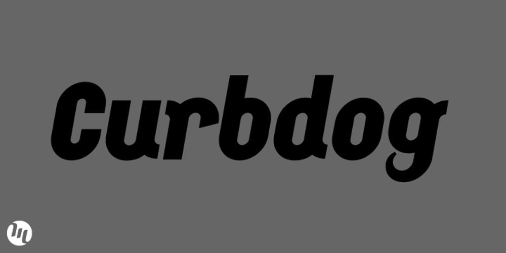 Curbdog font