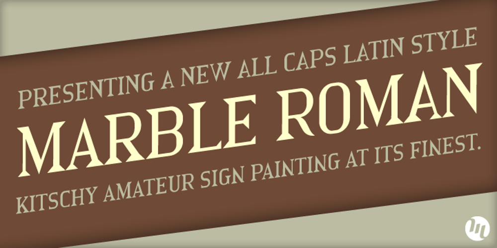 Marble Roman font
