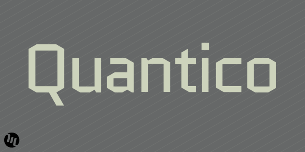 Quantico font