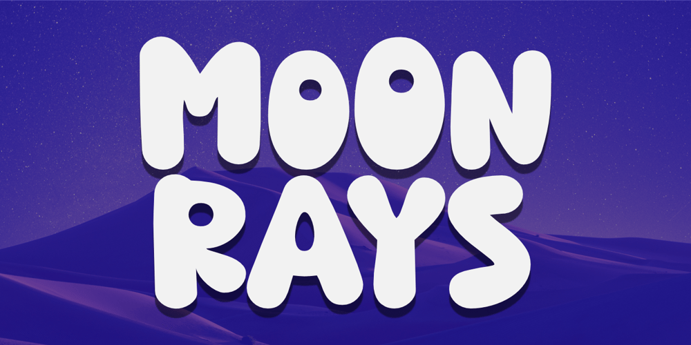 Moon Rays font