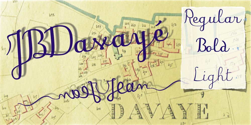 JB Davaye font