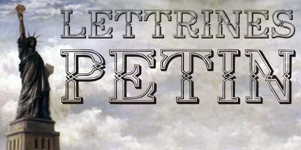 Lettrines Petin font