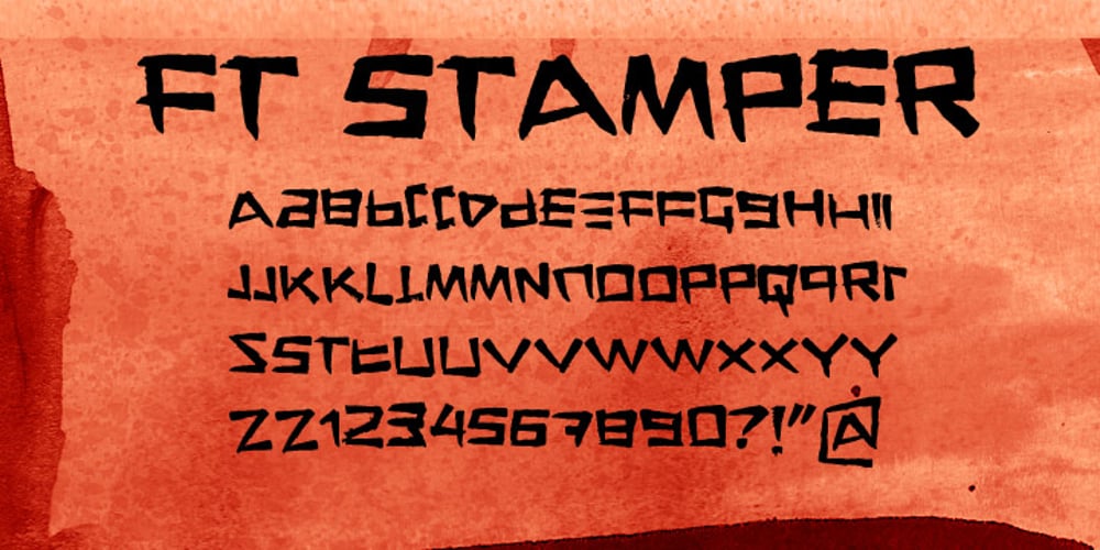 FT Stamper font